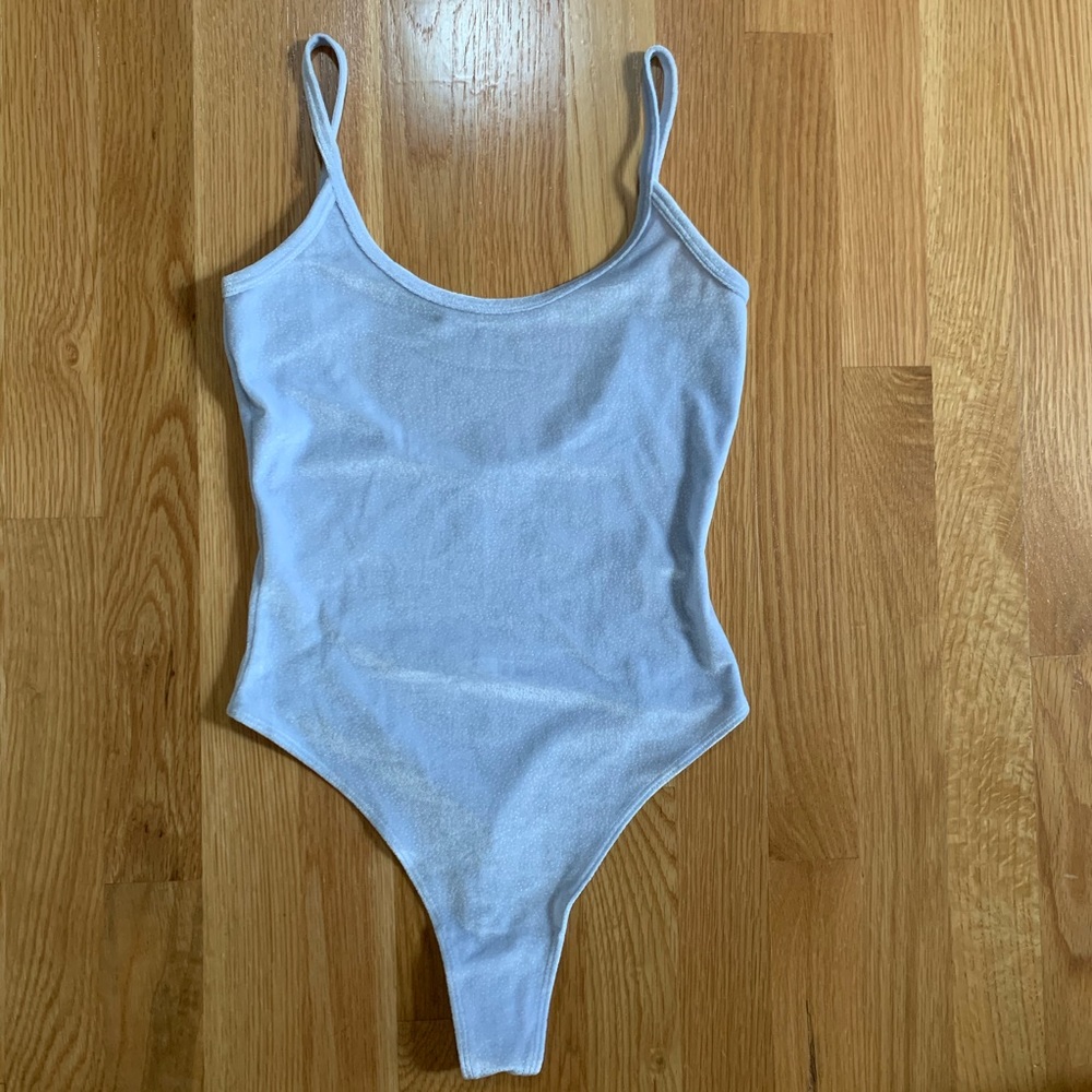 american apparel sparkly velvet bodysuit worn once